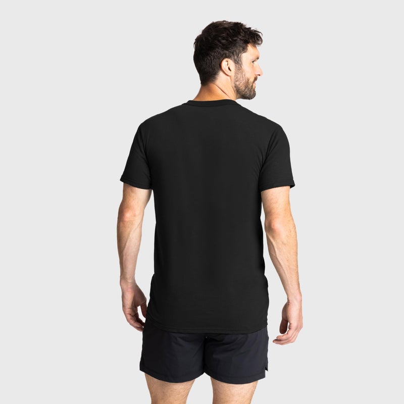 Soffe Men's 3 Pack - USA Poly/Cotton Military Tee, Black, Large - Image 5